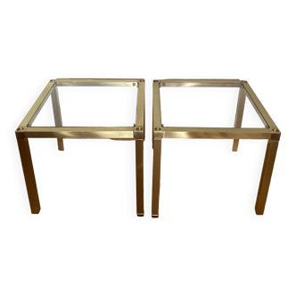 Pair of stackable coffee tables from the 80s