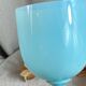 Cup or large glass in blue opaline from Portieux