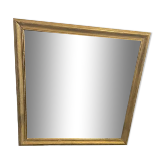 Miroir au mercure cadre bois