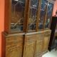 Scribanne bookcase in mahogany veneer English work of the twentieth century