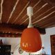 Suspension vintage  70's - opaline orange