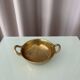 Vintage Solid Brass Catchall Bowl with Loop Handles, 1960s