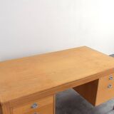 Mid-Century Oak Desk by Chr. Rasmussen for Randers Møbelfabrik, 1970s.