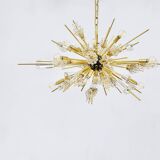 Grand Sputnik chandelier Metropolitan Opera in crystal and brass J.L. Lobmeyr