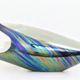 Vintage White and Iridescent Ceramic Bowl or Centerpiece n 6768 by Lusso, Italy