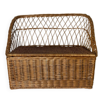 Banc coffre en osier