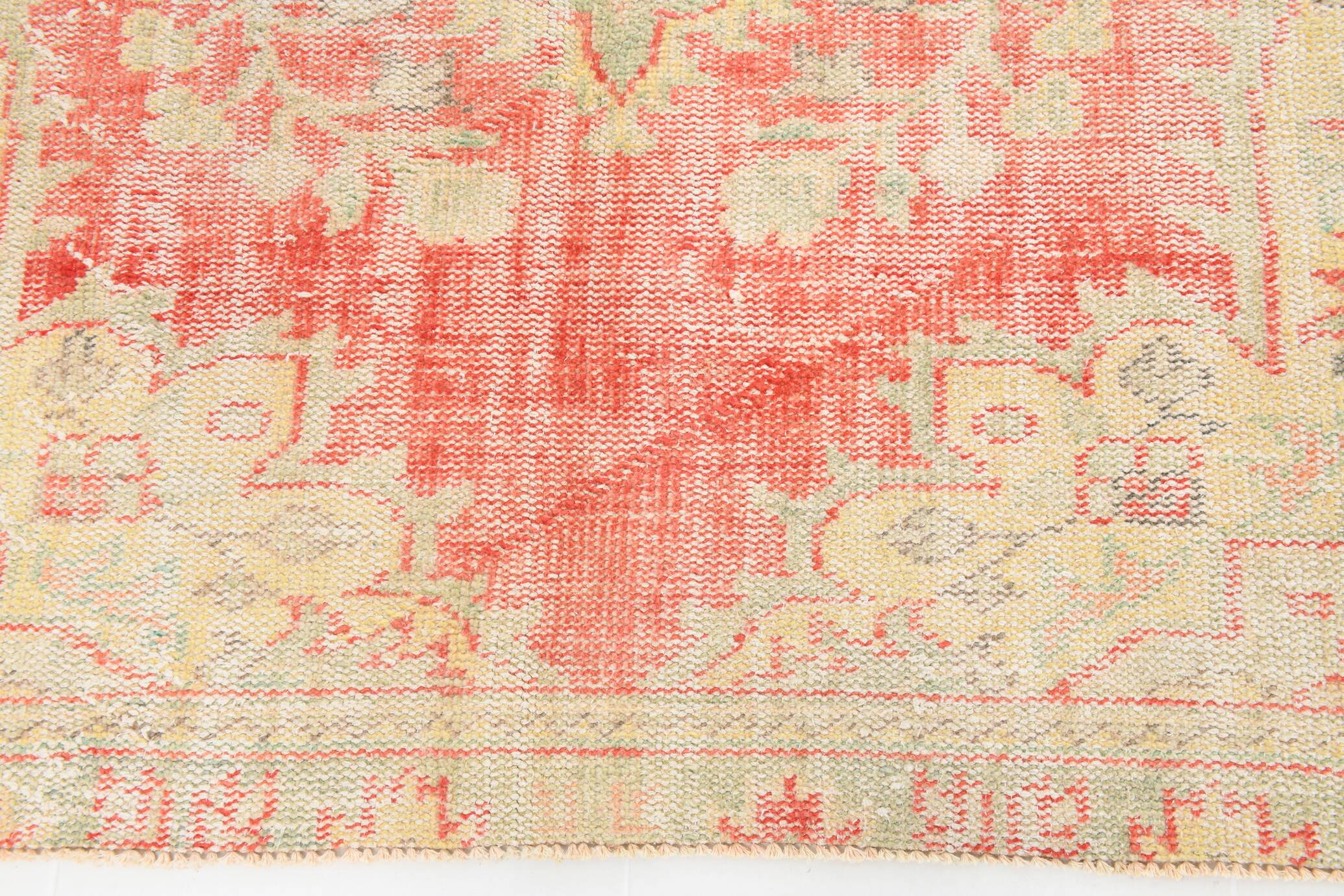 5x8 Cream & Red Turkish Vintage Rug 153x256Cm SK 20384