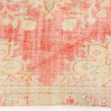 5x8 Cream & Red Turkish Vintage Rug 153x256Cm SK 20384