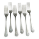 6 Christofle America forks numbered George V
