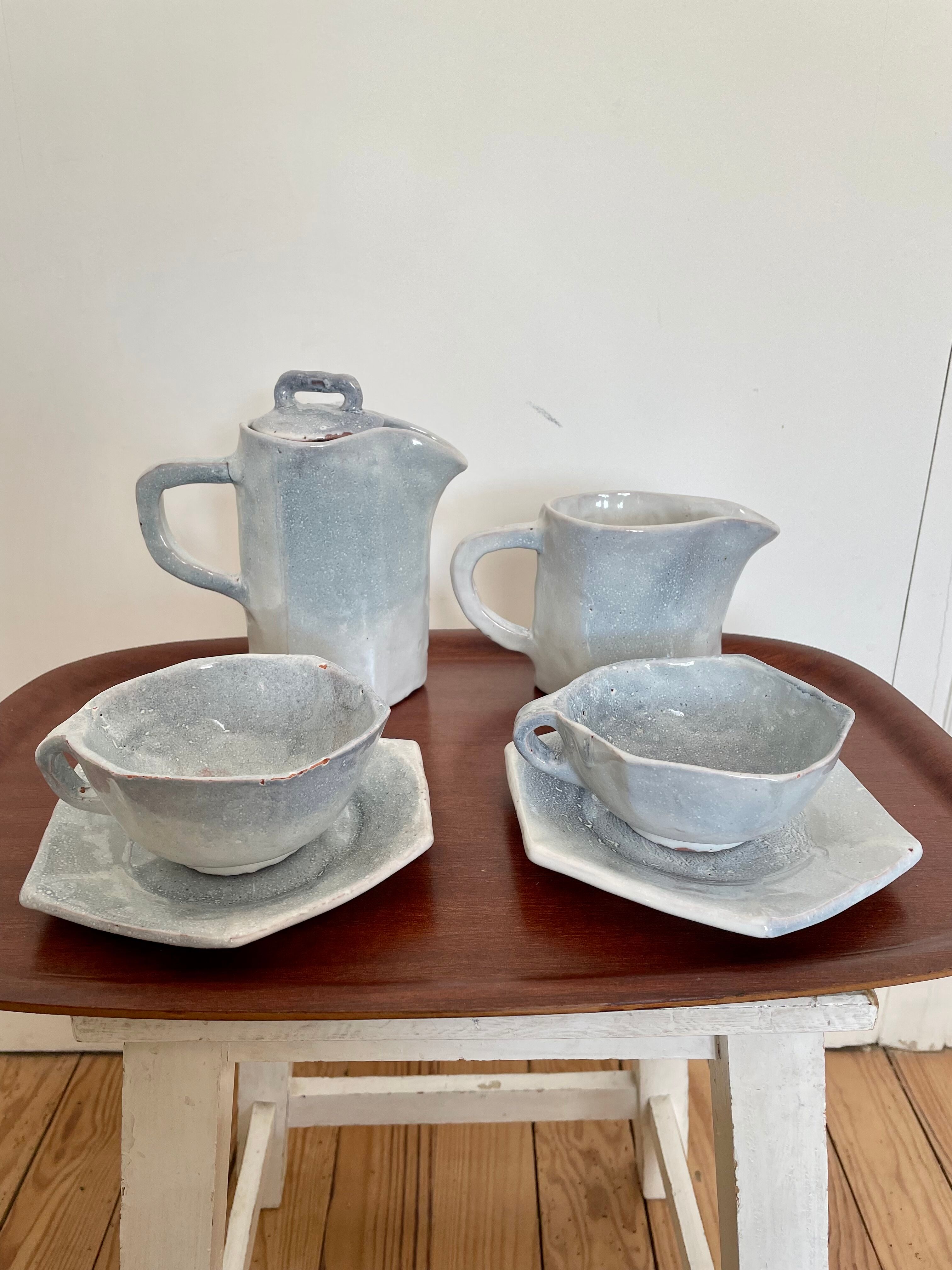 Vintage ceramic coffee service Idlas "felucca"