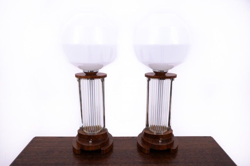 A pair of unique mid-20th century table lamps