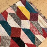 Moroccan Berber carpet Kilim Boucherouite 171x96cm