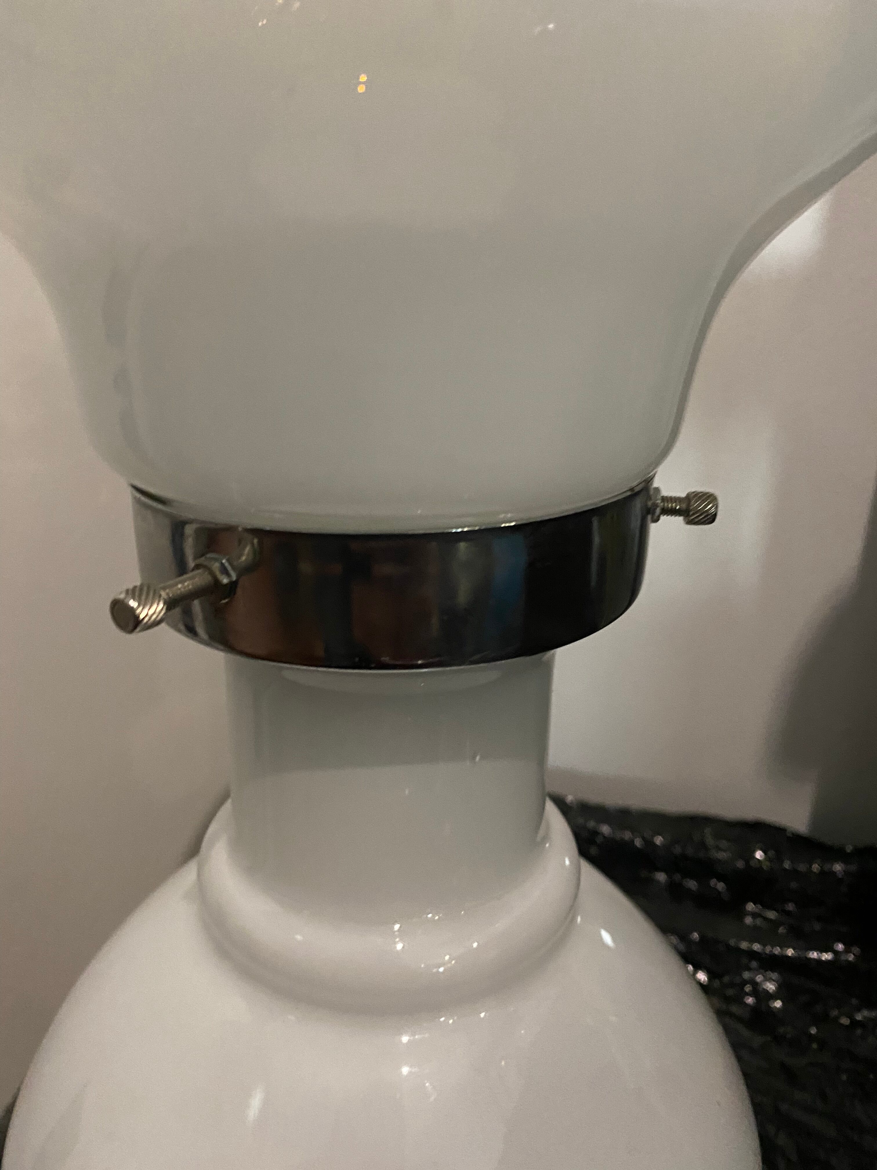 Large Italian glass lamp from Murano Vintage 1970