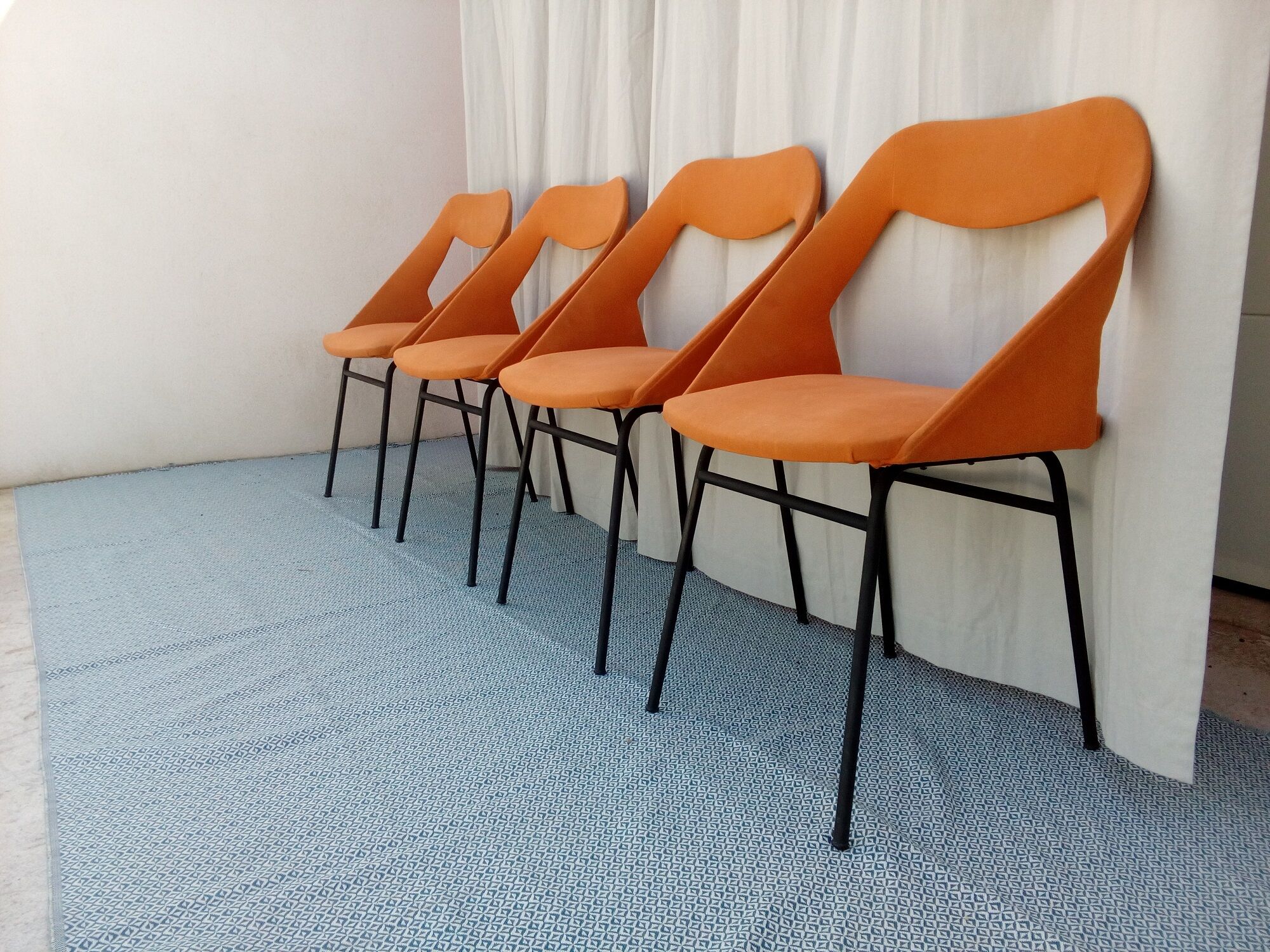 Design chairs Louis Paolozzi vintage 50s