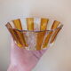 Empty cup two-tone glass pocket - double vintage layer - Bohemian