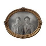 Portrait ancien de mariés
