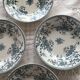 Set of 4 plates of the faience factory of gien