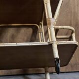 Bamboo serving trolley