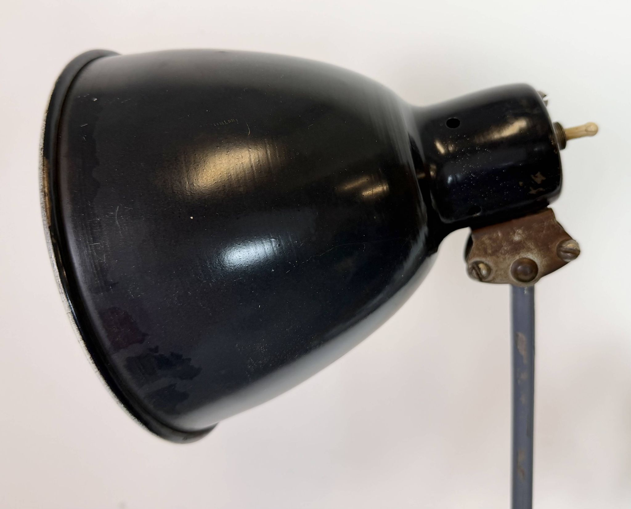 Black Industrial Soviet Scissor Wall Lamp, 1960s