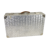 Metal case and leather handle
