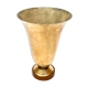 Lampe cornet art déco laiton et verre