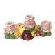 3-burner slurry candle signed Francesco Guarino, fruit motifs