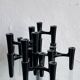 Set of 7 Black Candle Holders Design Koziol Hommage 2005 Germany