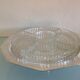 Servant of table on foot shower in silver metal art deco style