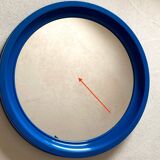 Miroir bleu des années 70