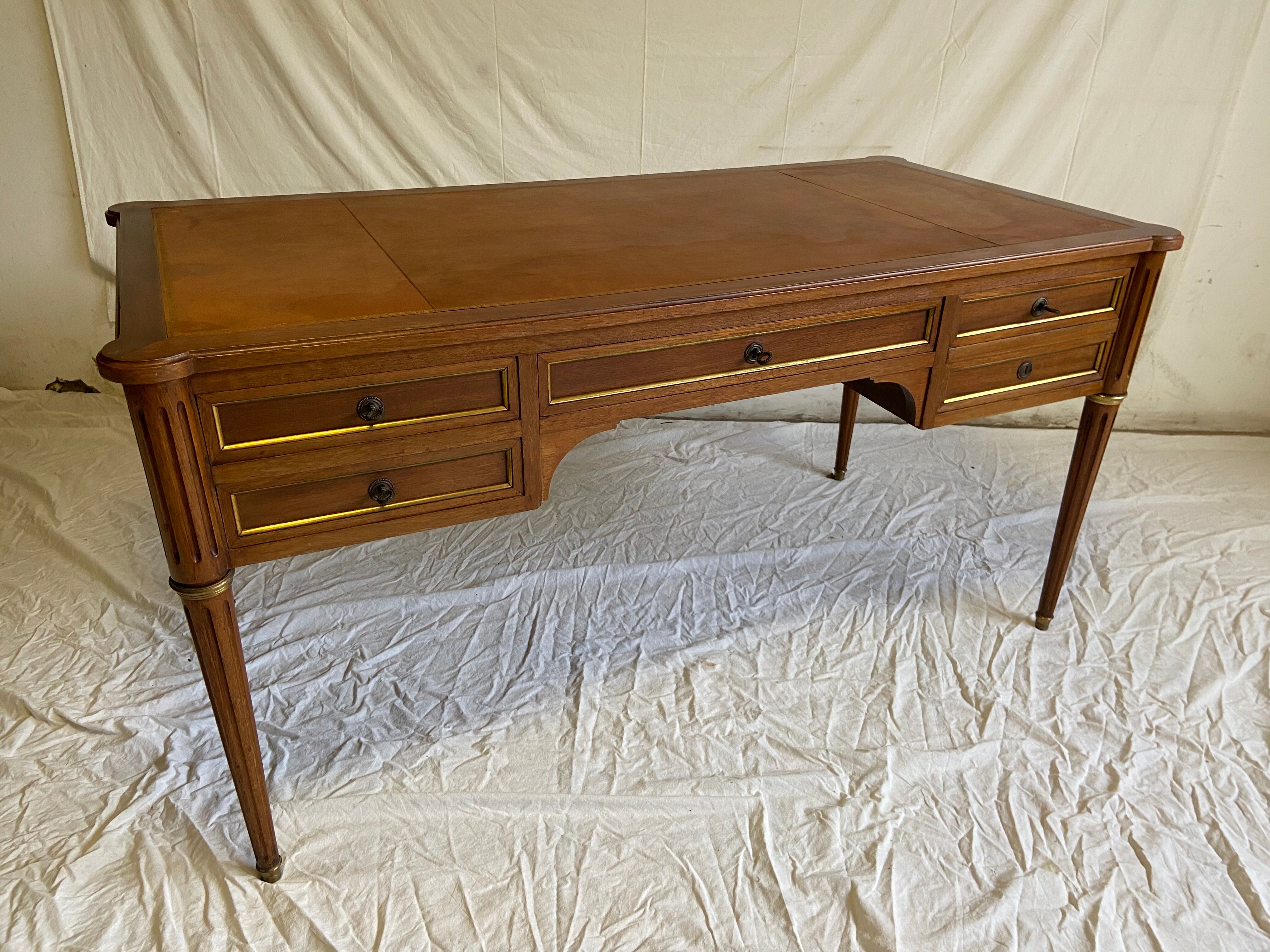 Louis XVI-style mahogany desk 1940