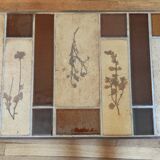 Coffee table herbarium décor Roger Capron Vallauris