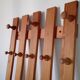 Vintage pine coat rack