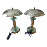 Pair of mushroom lamps model CIMA Lighting Industrial 1970