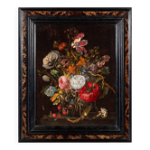 Oil painting on canvas Flemish School 17th century Still life with a bouquet of flowers
