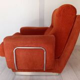 70s corduroy space age armchair