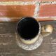 Vase Ancien Céramique Beige Brune West Germany Années 60 Vintage