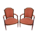 Paire de fauteuils cabriolet de style Louis XVI