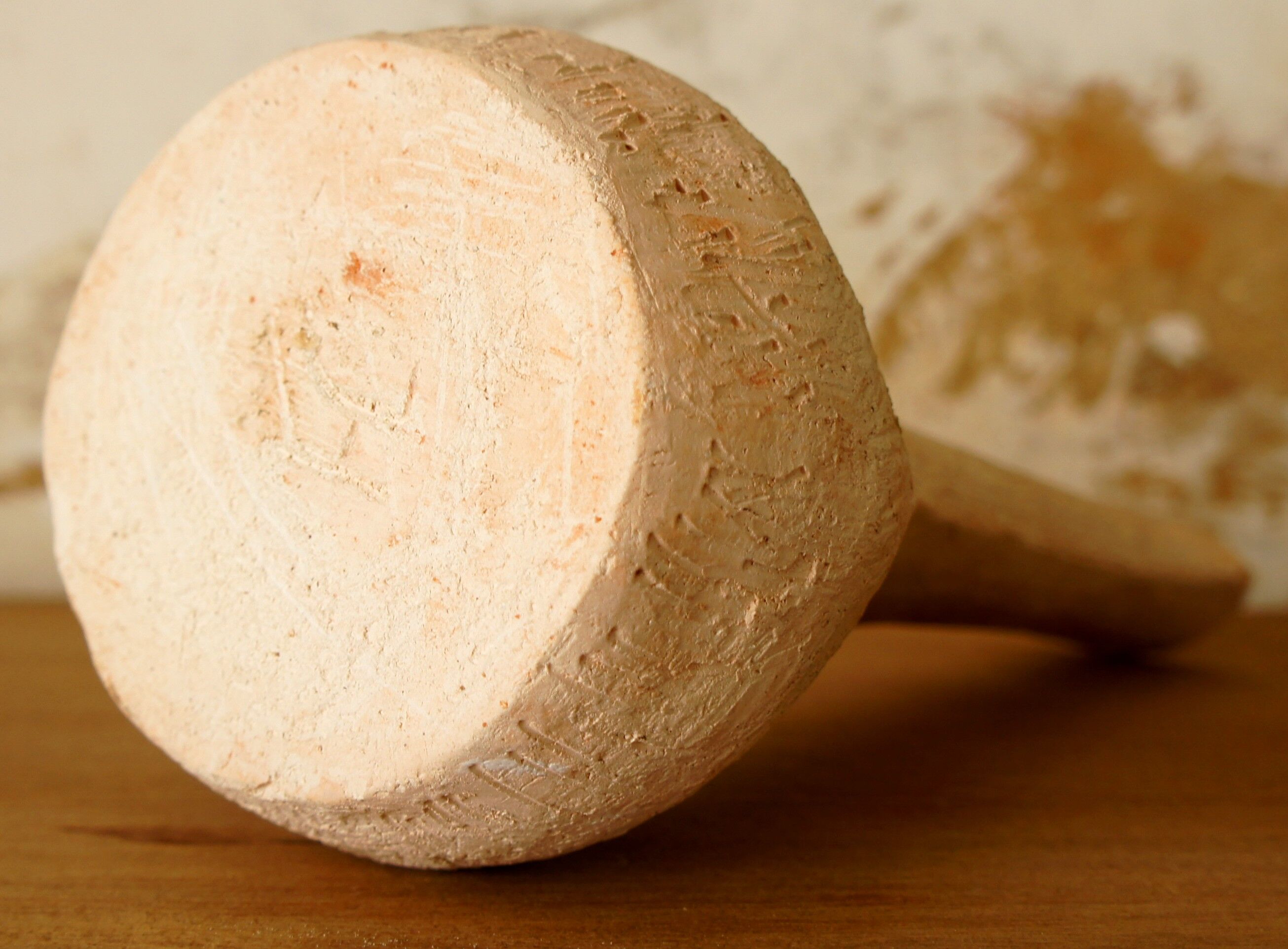 Soliflore vase in powder pink plaster