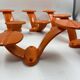 Orange aluminum coat hook