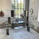 Roche Bobois stone and glass sculpture shelf 1970s