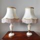 Paire de lampes vintage en albâtre