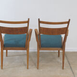 Paire de chaises tchécoslovaques vintage en bois courbé par Jitona, années 1970