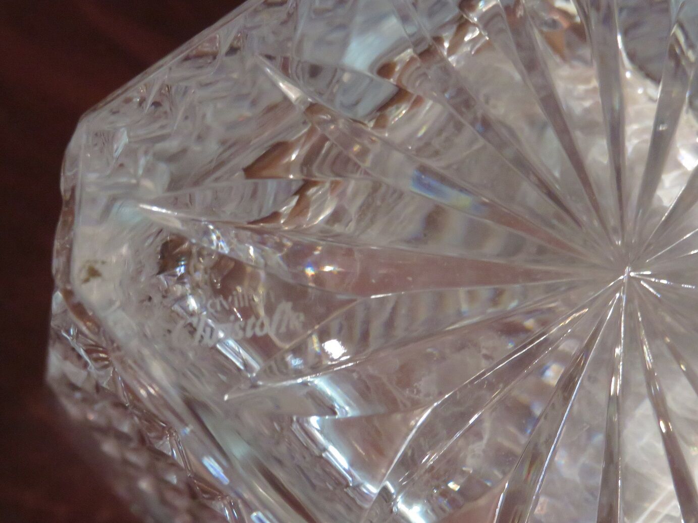 Carafe et 10 verres à whisky cristal