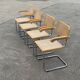 Set of 4 Cesca chairs model B64 with armrests Cesca Marcel breuer design
