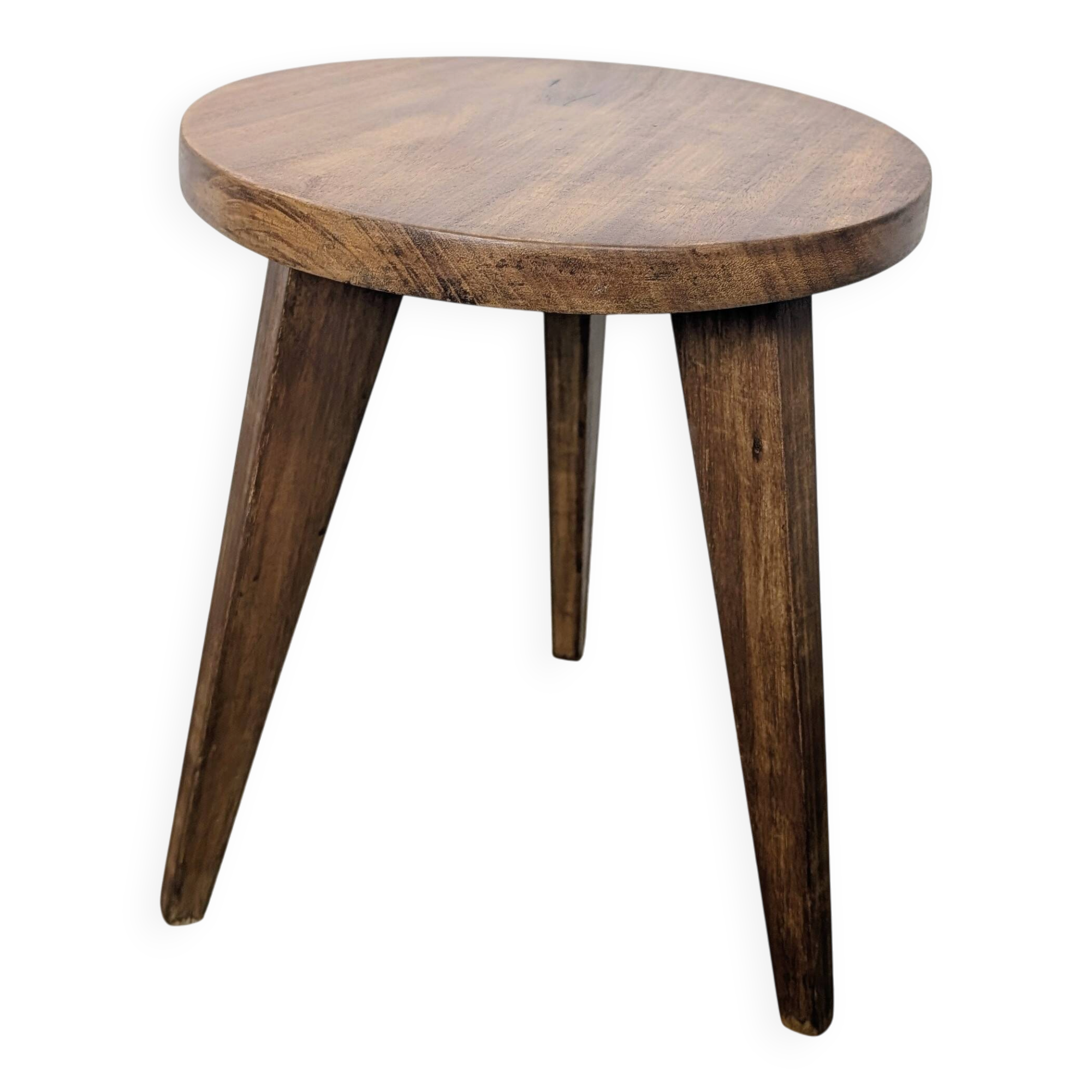 Tabouret tripode brutaliste
