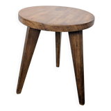 Tabouret tripode brutaliste