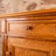 Neo-Louis XVI Nightstand in Spotted Maple & White Marble (Late 19th Century)
