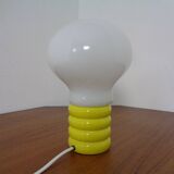 Yellow Opaline Glass Bulb Lamp by Ingo Maurer for M Design, 1960s