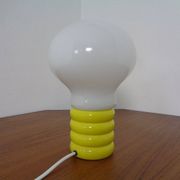 Yellow Opaline Glass Bulb Lamp by Ingo Maurer for M Design, 1960s