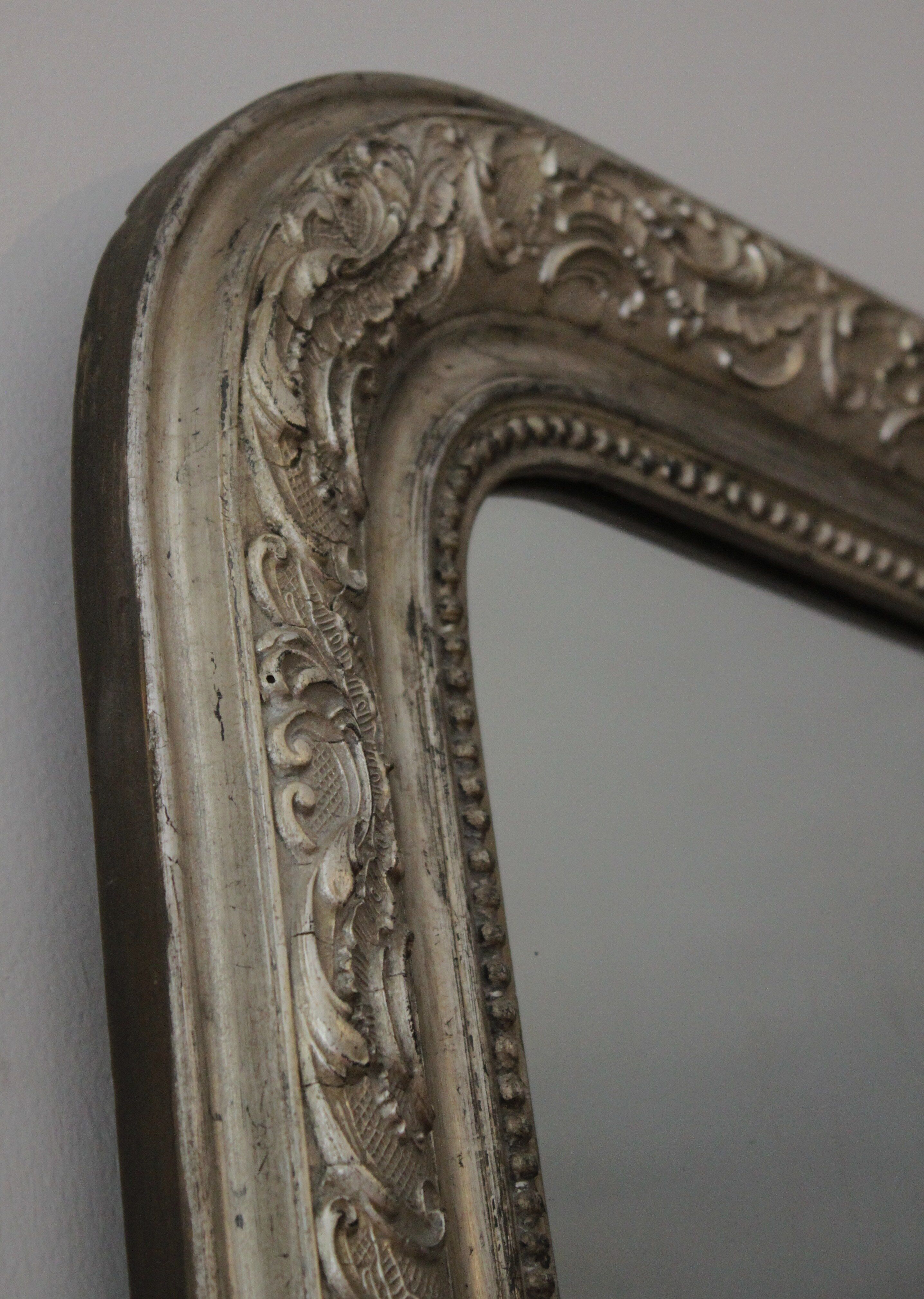 Antique silver mirror 62x82cm